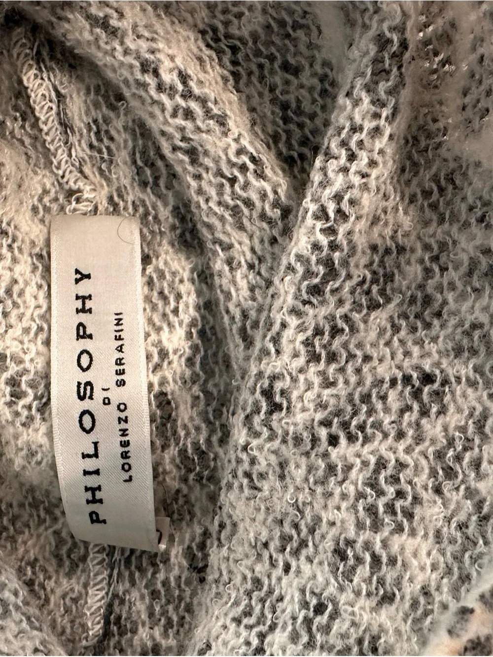 Philosophy di Lorenzo Serafini Black & Cream Knit Sweater - Picture 2 of 2